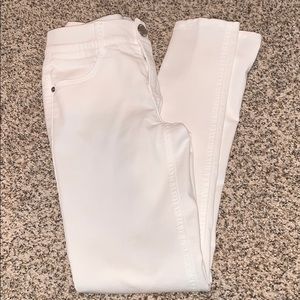White rewind jegging